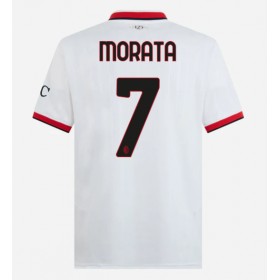 AC Milan Alvaro Morata #7 Borte skjorte 2024-25 Kortermet